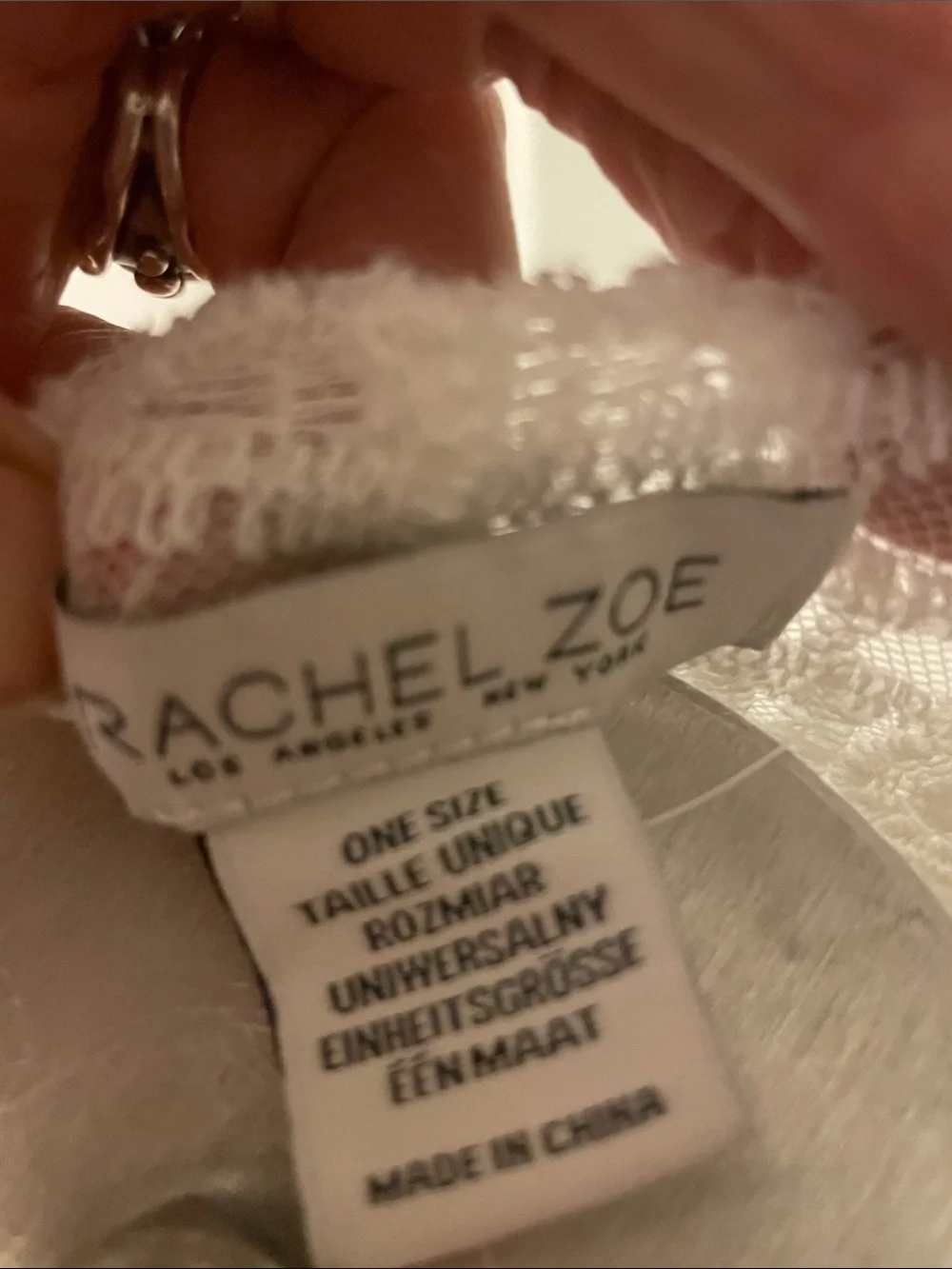 RACHEL ZOE Delicate White Lace Sheer Duster - Layering Kimono One  Sz fits All